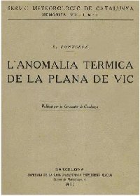 L'anomalia tèrmica de la Plana de Vic